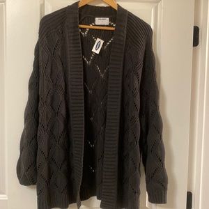 Old Navy. Dark Grey. Open Front cardigan.